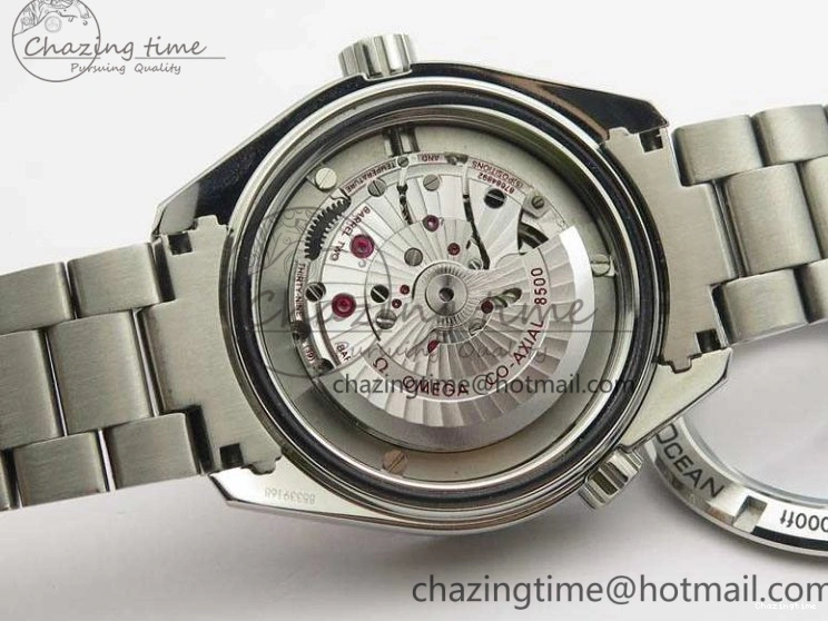 0710 Breathable Planet Ocean Pro Ceramic Bezel 45mm OMF 1:1 Best Edition On SS Bracelet A8500 (Black Balance Wheel) 8140